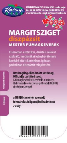 Rédei Kertimag Margitszigeti Pázsit fűmagkeverék 10 kg